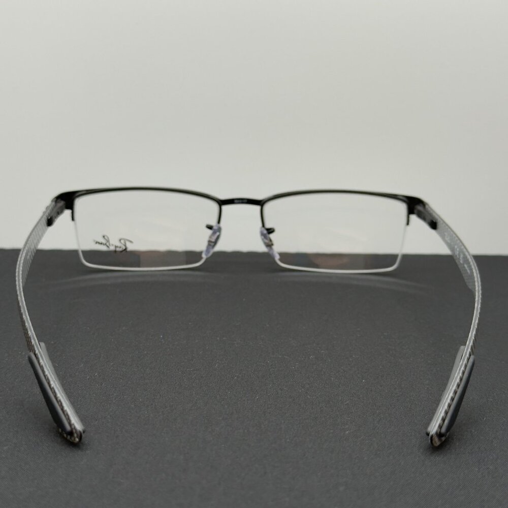 Ray Ban Rx Tech Series Eyeglasses RB8413 2504 Polished Carbon Fiber 54-17-145 - Picture 6 of 13